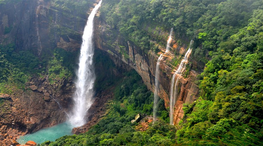 Nohkalikai Falls, Cherrapunjee, Meghalaya