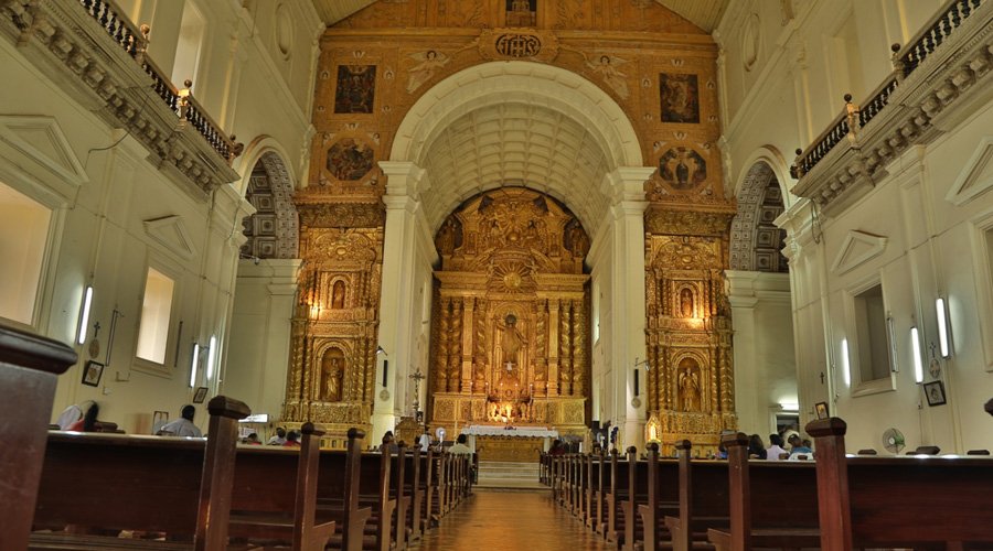 Basilica of Bom Jesus or Borea Jezuchi Bajilika, Old Goa, Goa, India