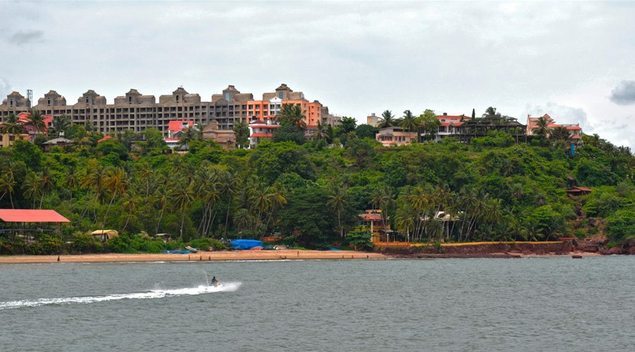 Dias Beach or Dona Paula Beach, Panaji, Centre Goa, Goa, India