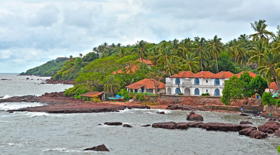 Dias Beach or Dona Paula Beach, Panaji, Centre Goa, Goa, India