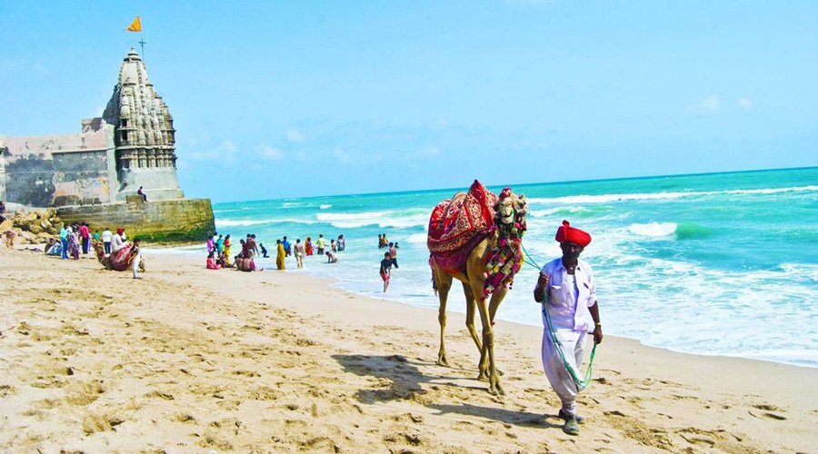 Dwarka Beach, Dwarka, Gujarat, India