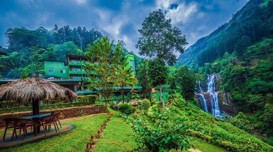 Ravana Falls @ Near Shri Bhakta Hanuman Temple, Nuwara Eliya, Sri Lanka, Asia