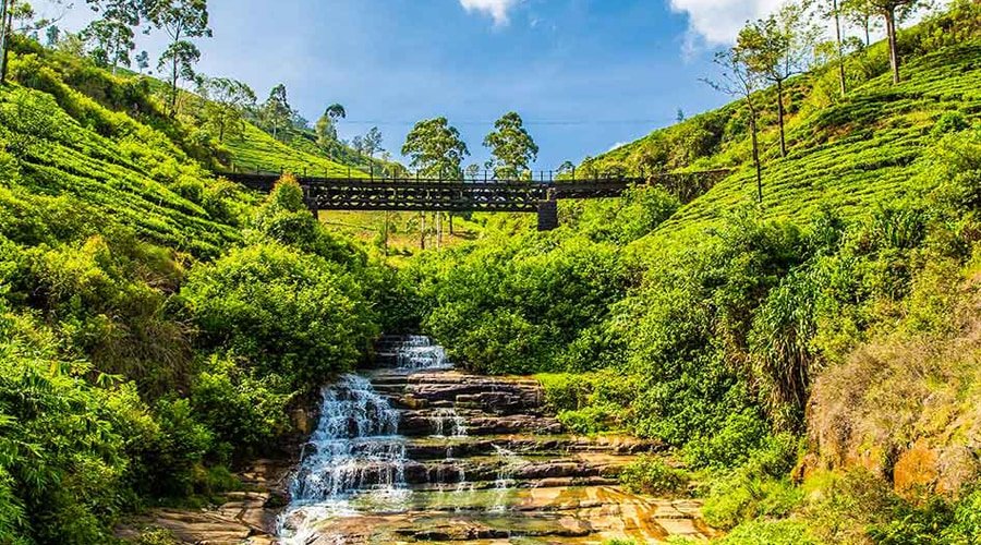 Ravana Falls @ Near Shri Bhakta Hanuman Temple, Nuwara Eliya, Sri Lanka, Asia