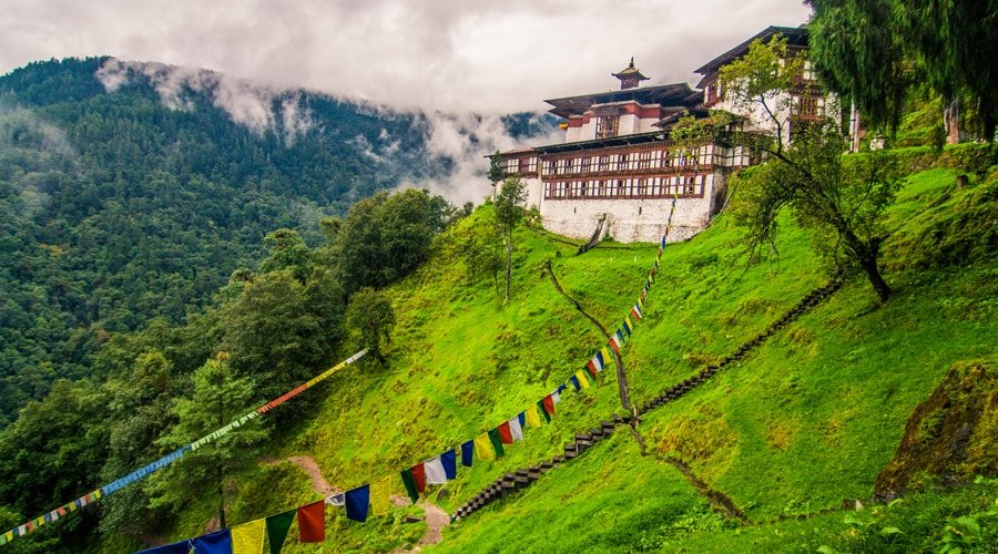 Chagri Dorjeden Monastery (Cheri Monastery), Thimphu, Bhutan, Aisa