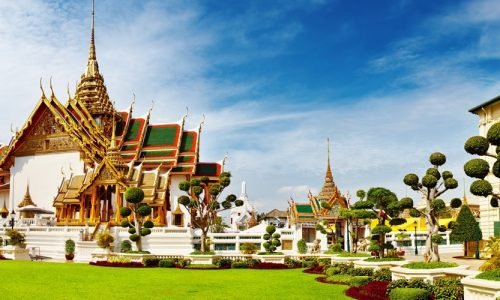 Wat Benchamabophit (The Marble Temple), Bangkok, Thailand, Asia