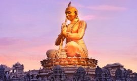 Swami Ramanuja Acharya, Statue Of Equality, Sri Ram Nagar, Kondapur, Hyderabad, Telangana, India, Asia